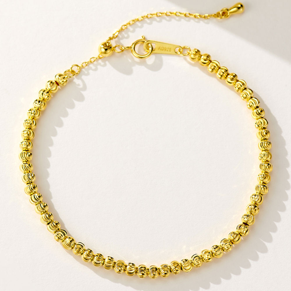 Small gold bead bracelet