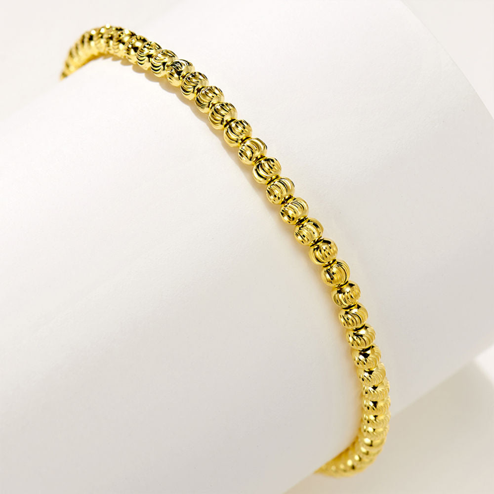 Small gold bead bracelet