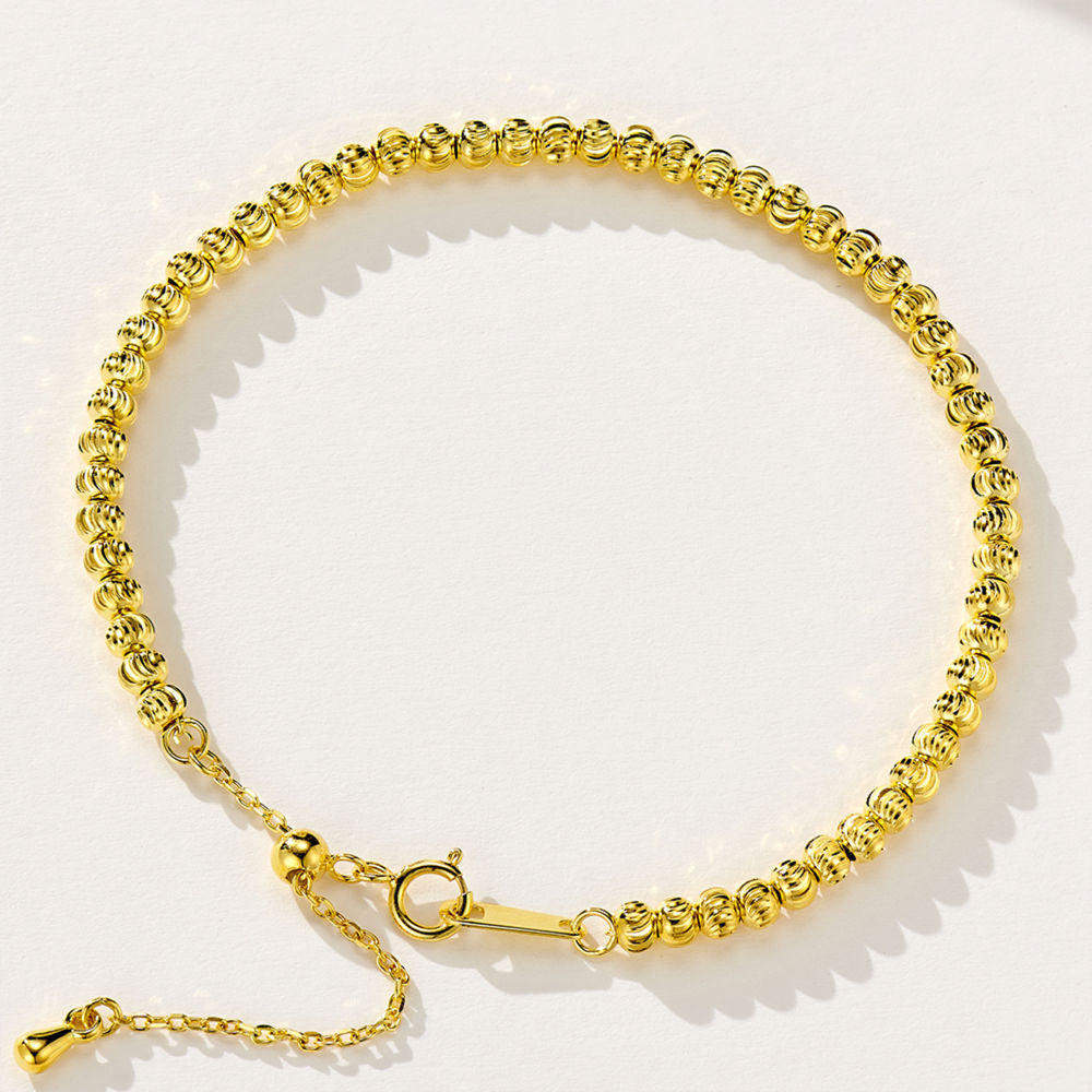 Small gold bead bracelet