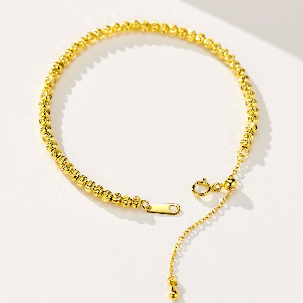 Small gold bead bracelet