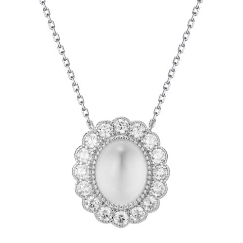 White Chalcedony Necklace For Women Jewelry