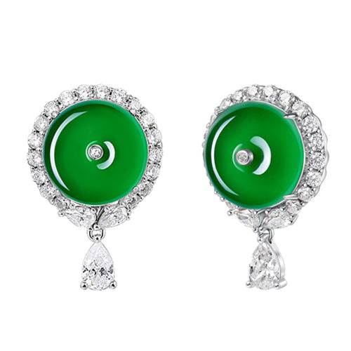Chrysoprase Earrings For Women Jewelry