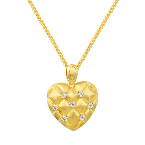 Lattice Heart Necklace For Women Jewelry