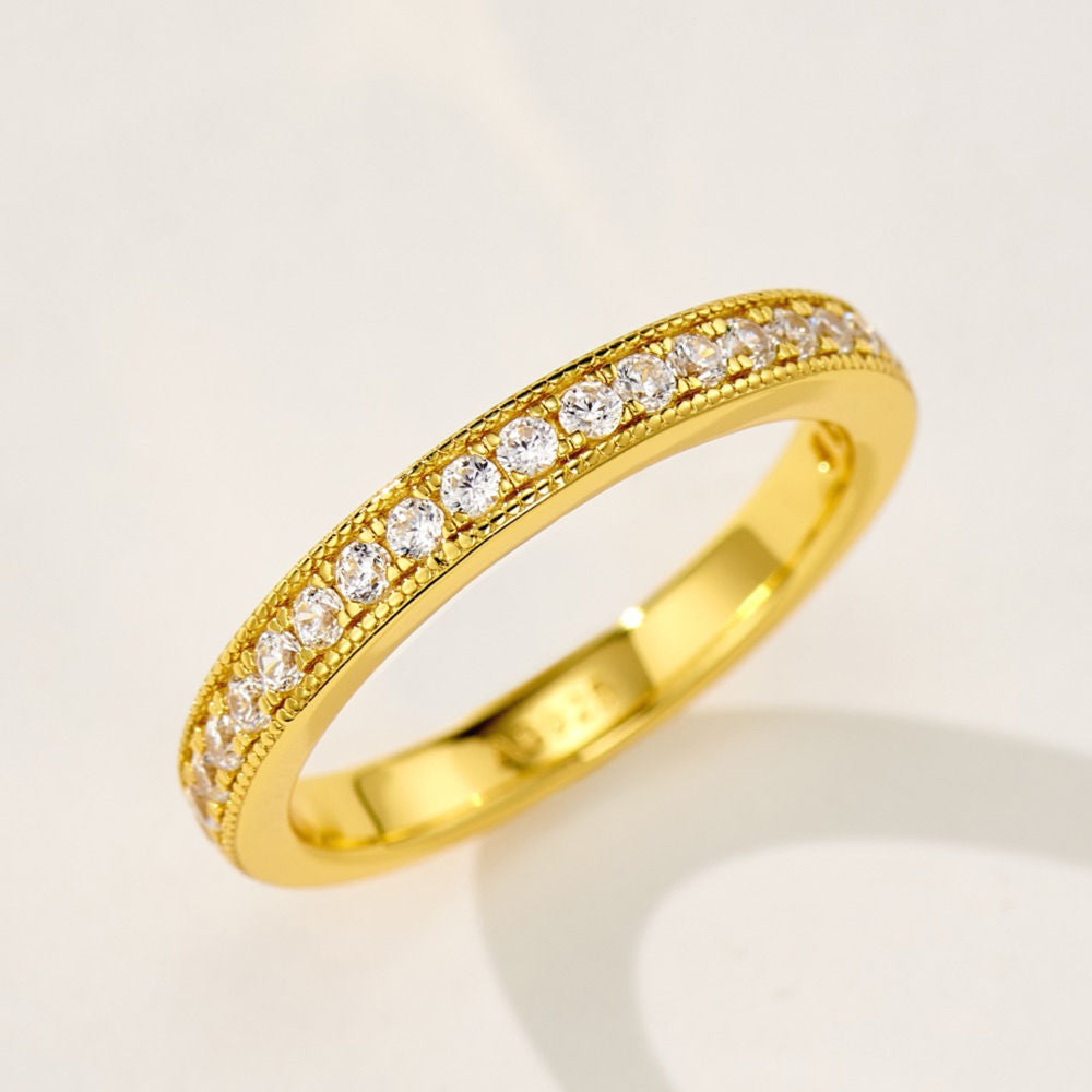 Semi-pave Diamond Ring