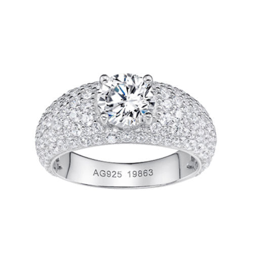 Sparkling Diamond Ring For Women Jewelry