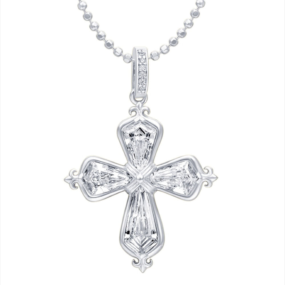 Iris Cross Necklace For Women Jewelry