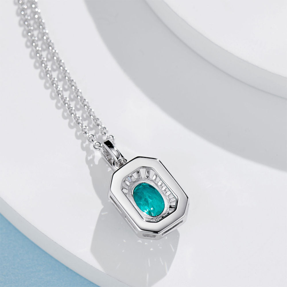 Trapezoidal Diamond Necklace For Women Jewelry