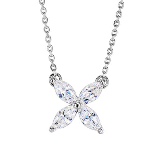 Leaf Diamond Necklace For Women Jewelry