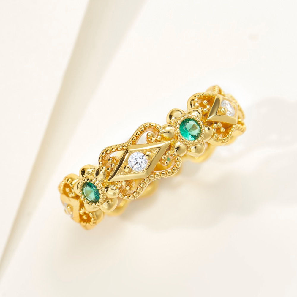 Lace Beaded Ring For Women Jewelry