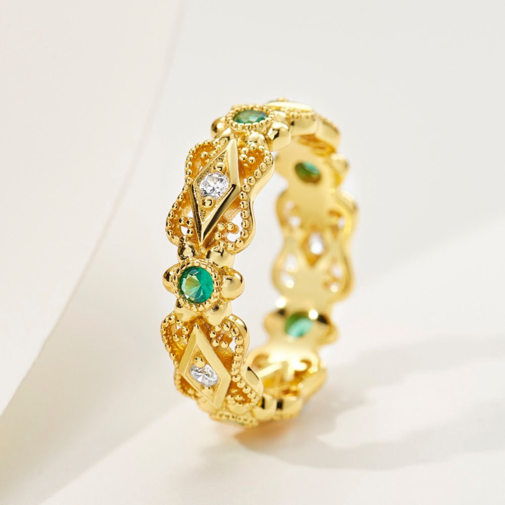 Lace Beaded Ring For Women Jewelry