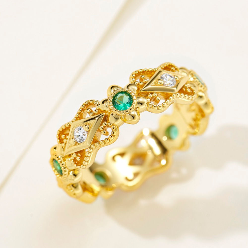 Lace Beaded Ring For Women Jewelry