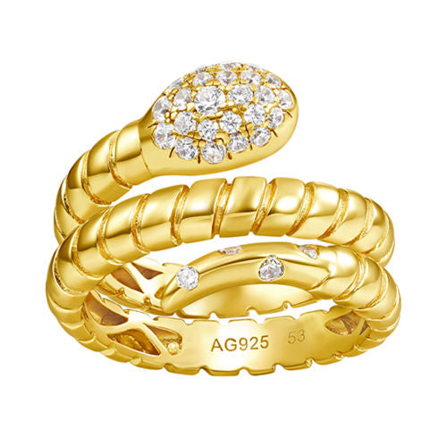 Medieval Entwined Snake Ring For Women Jewelry