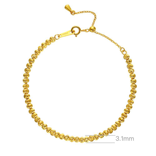 Small gold bead bracelet