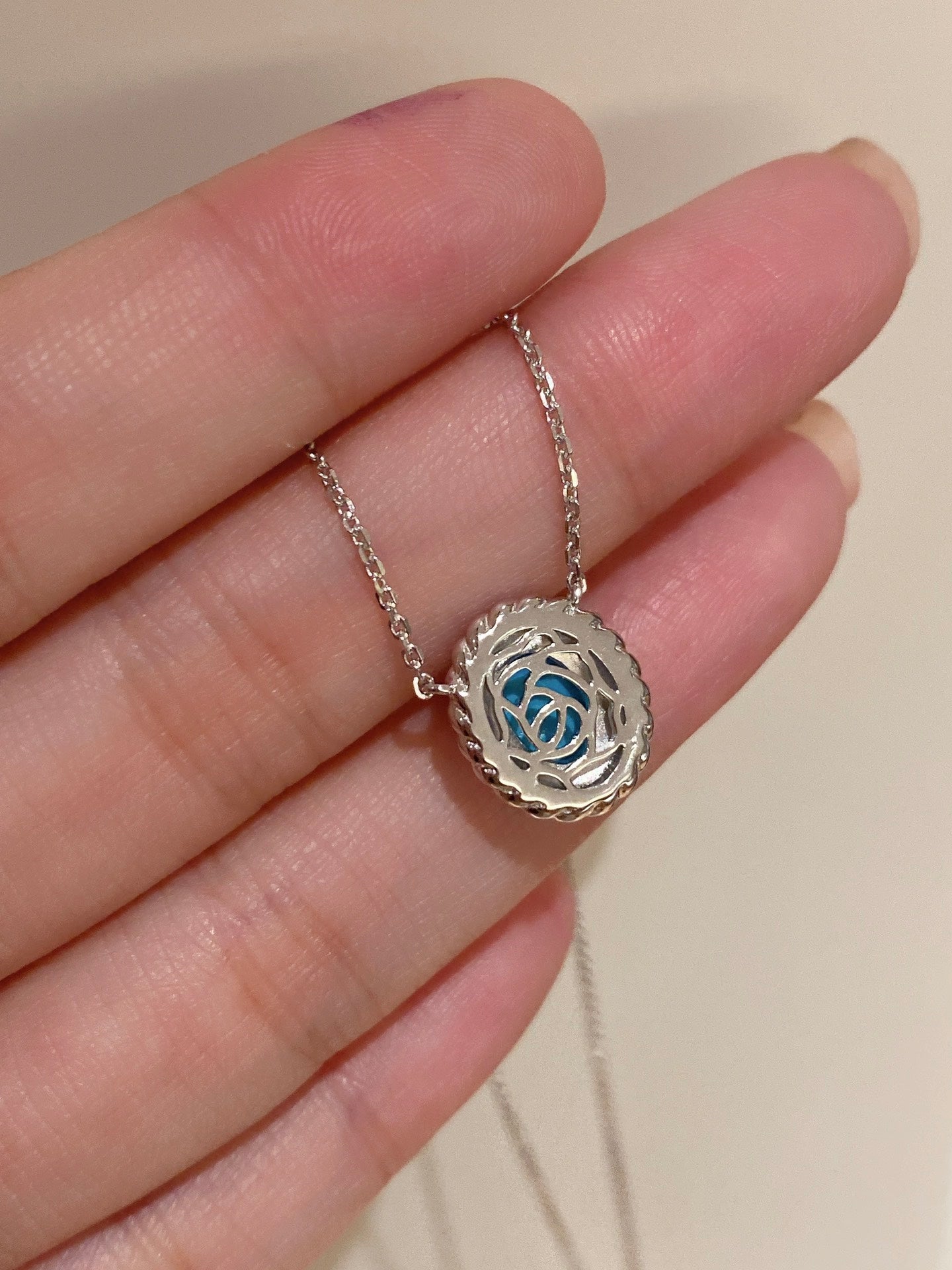 Turquoise twist slanching necklace For Women Jewelry