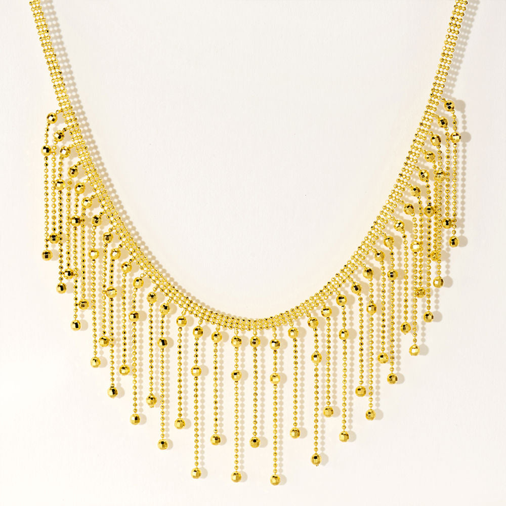 Tassel Bead Lace Necklace For Women Jewelry