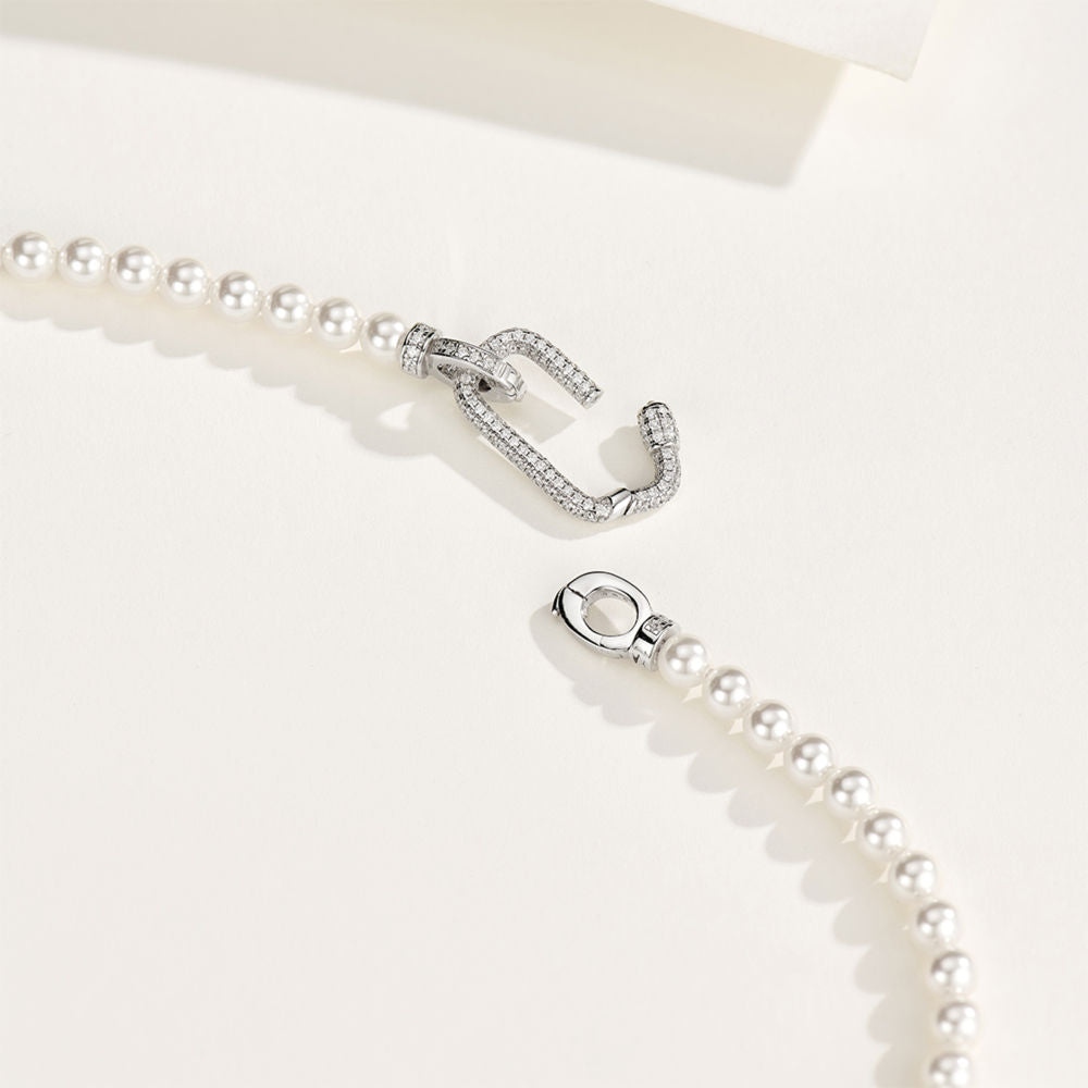 Pearl Universal Clasp Necklace For Women Jewelry