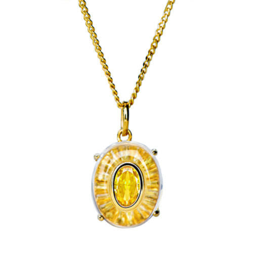 Colored Diamond Necklace For Women Jewelry