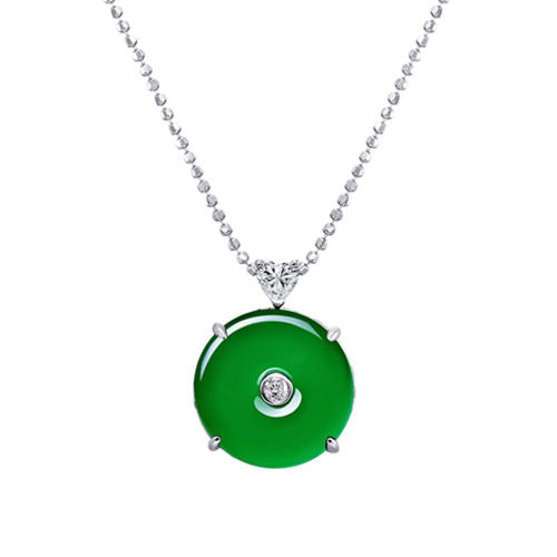 Chrysoprase Peace Necklace For Women Jewelry