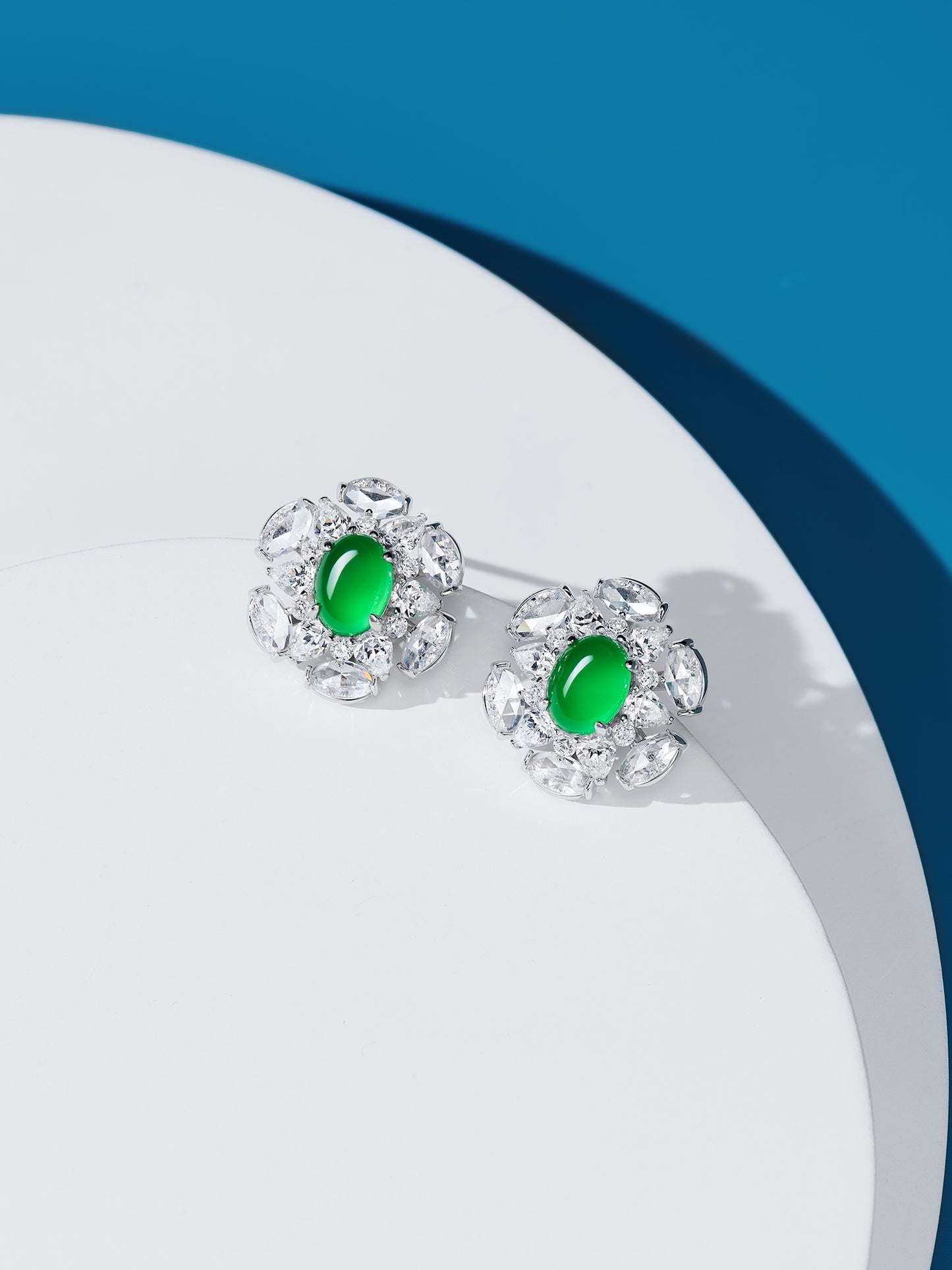 Chrysoprase Fireworks Earrings