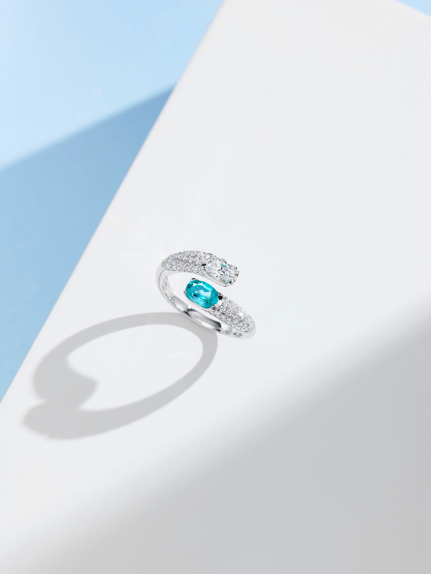 Paraiba Diamond Ring