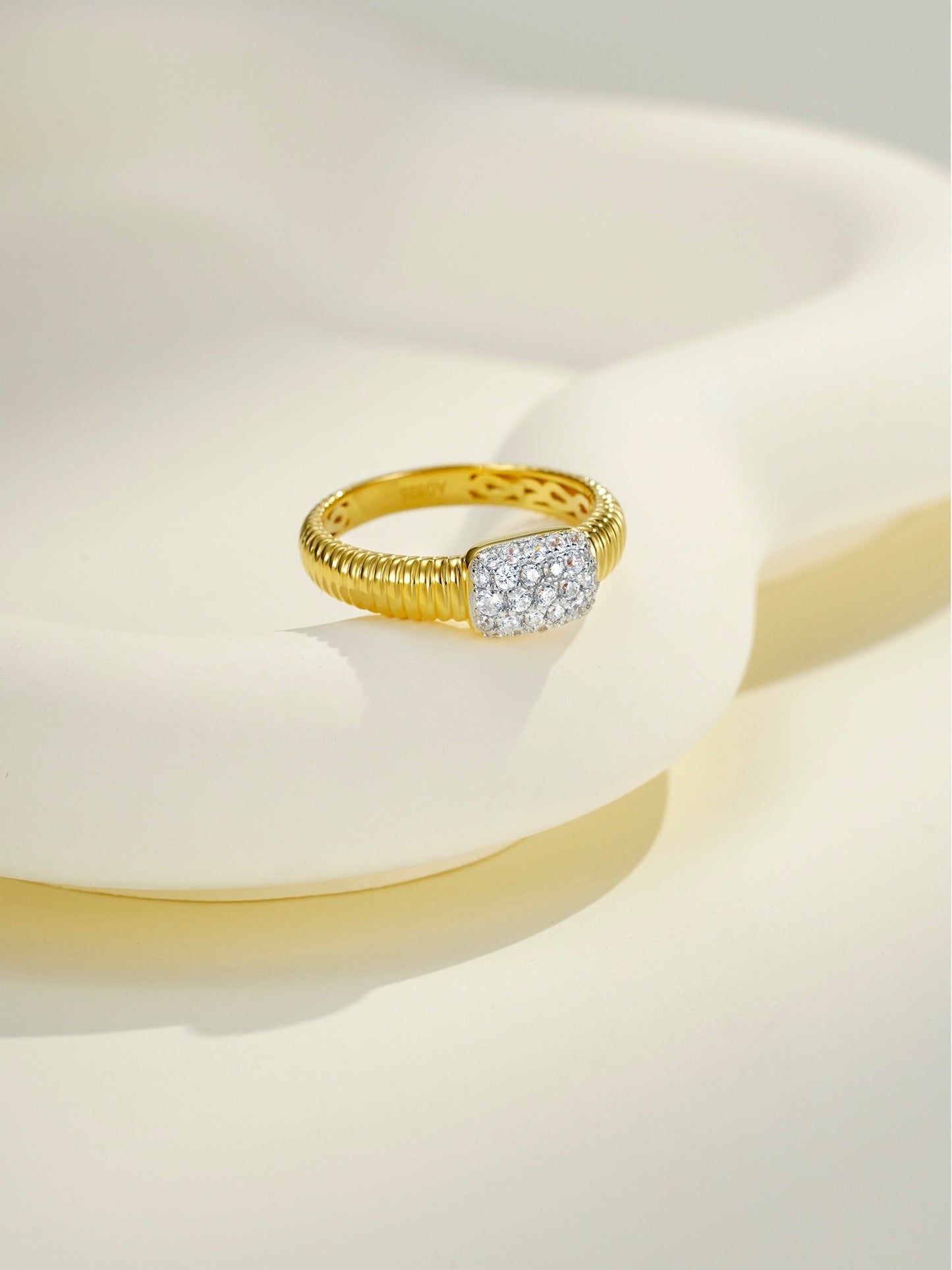 Baguette Pavé Ring