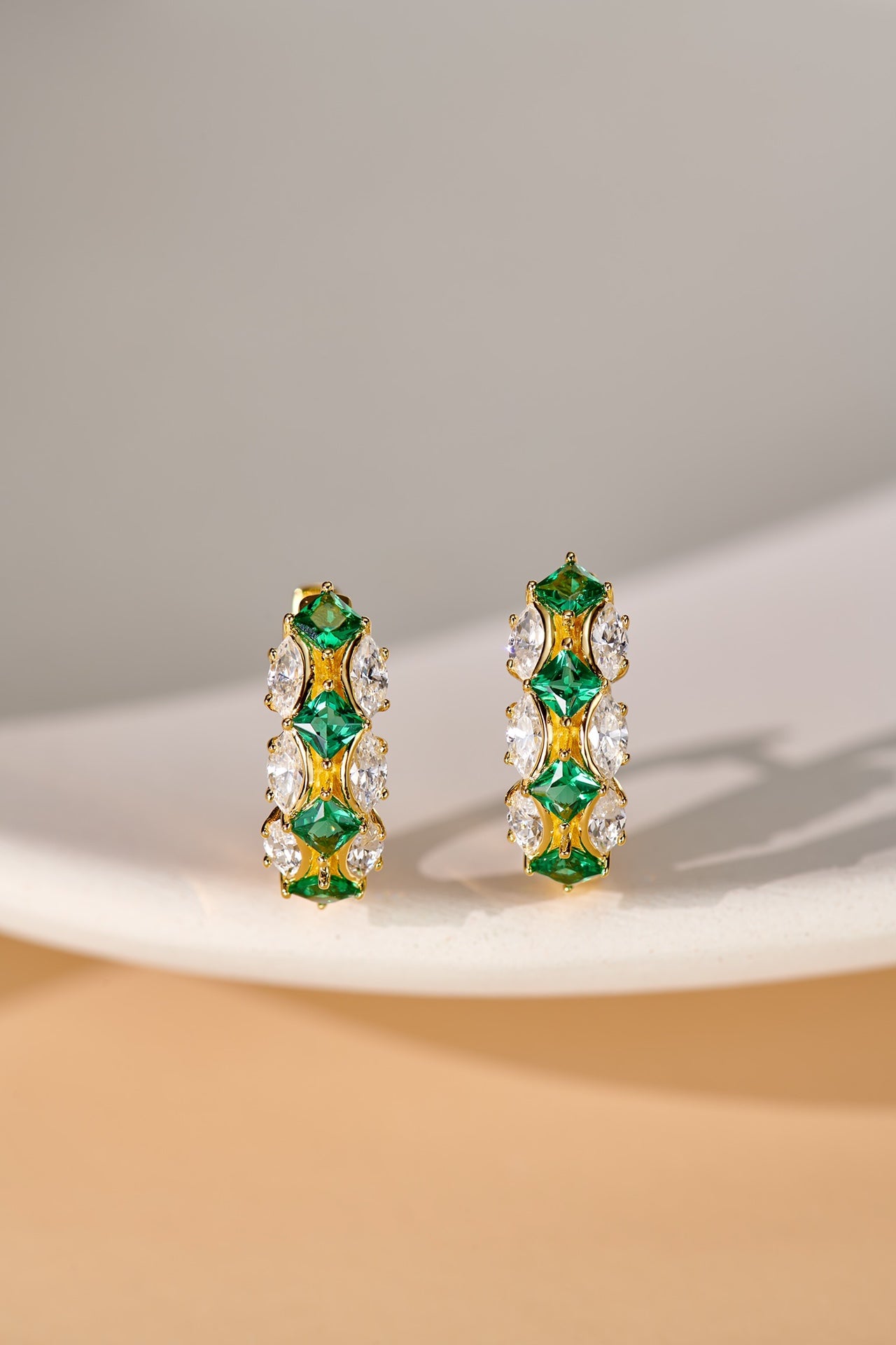 Spinel Diamond Earrings