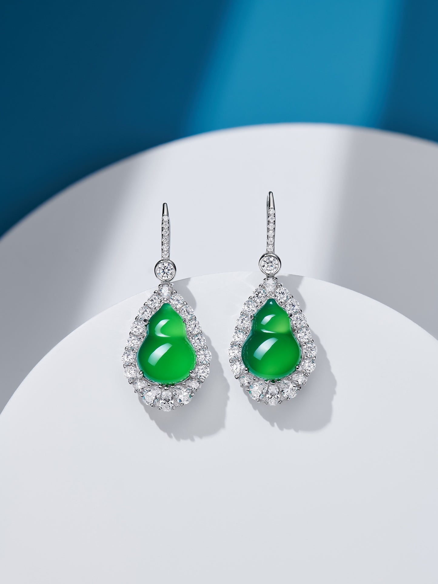 Green Gourd Earrings