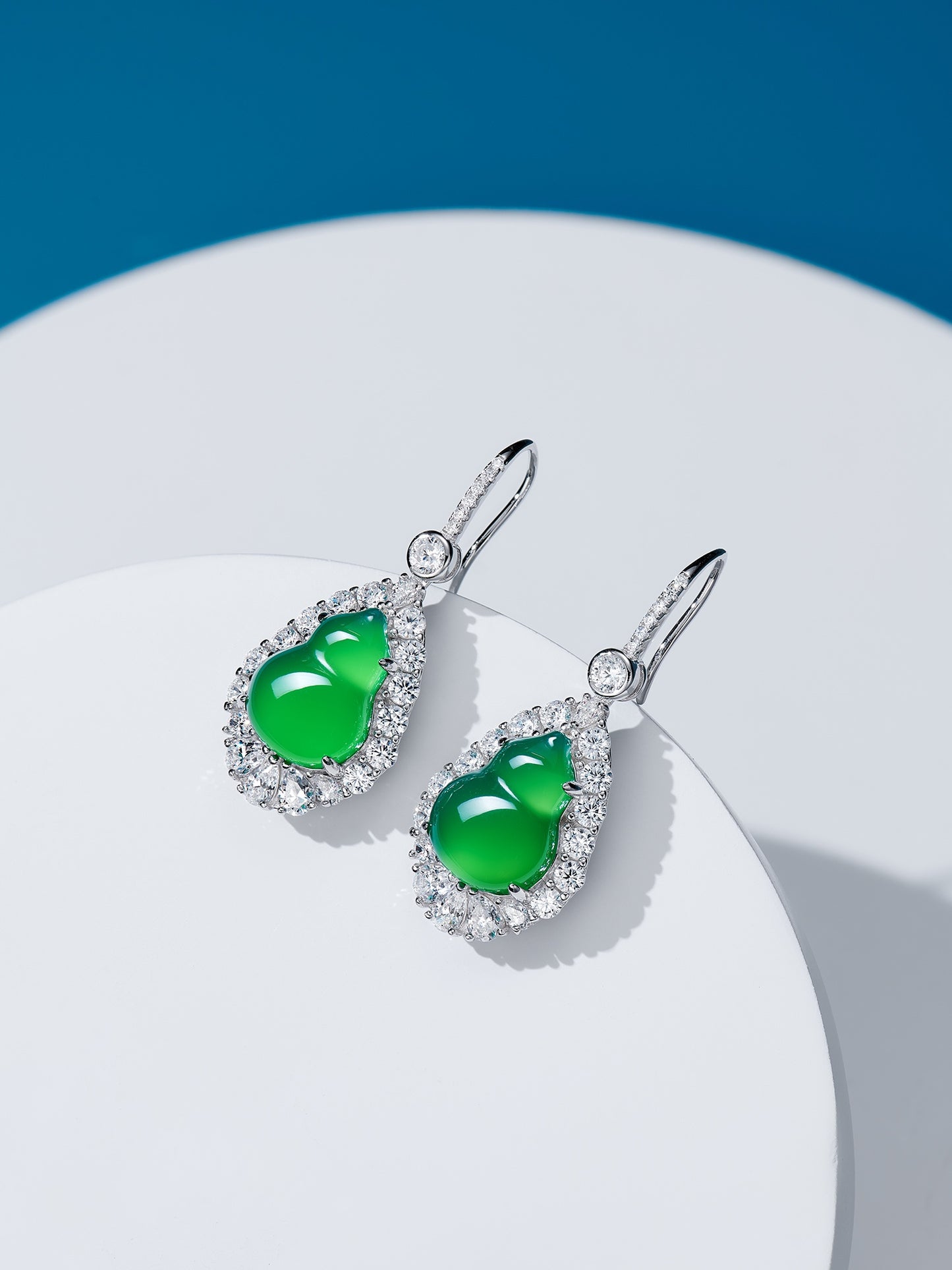 Green Gourd Earrings