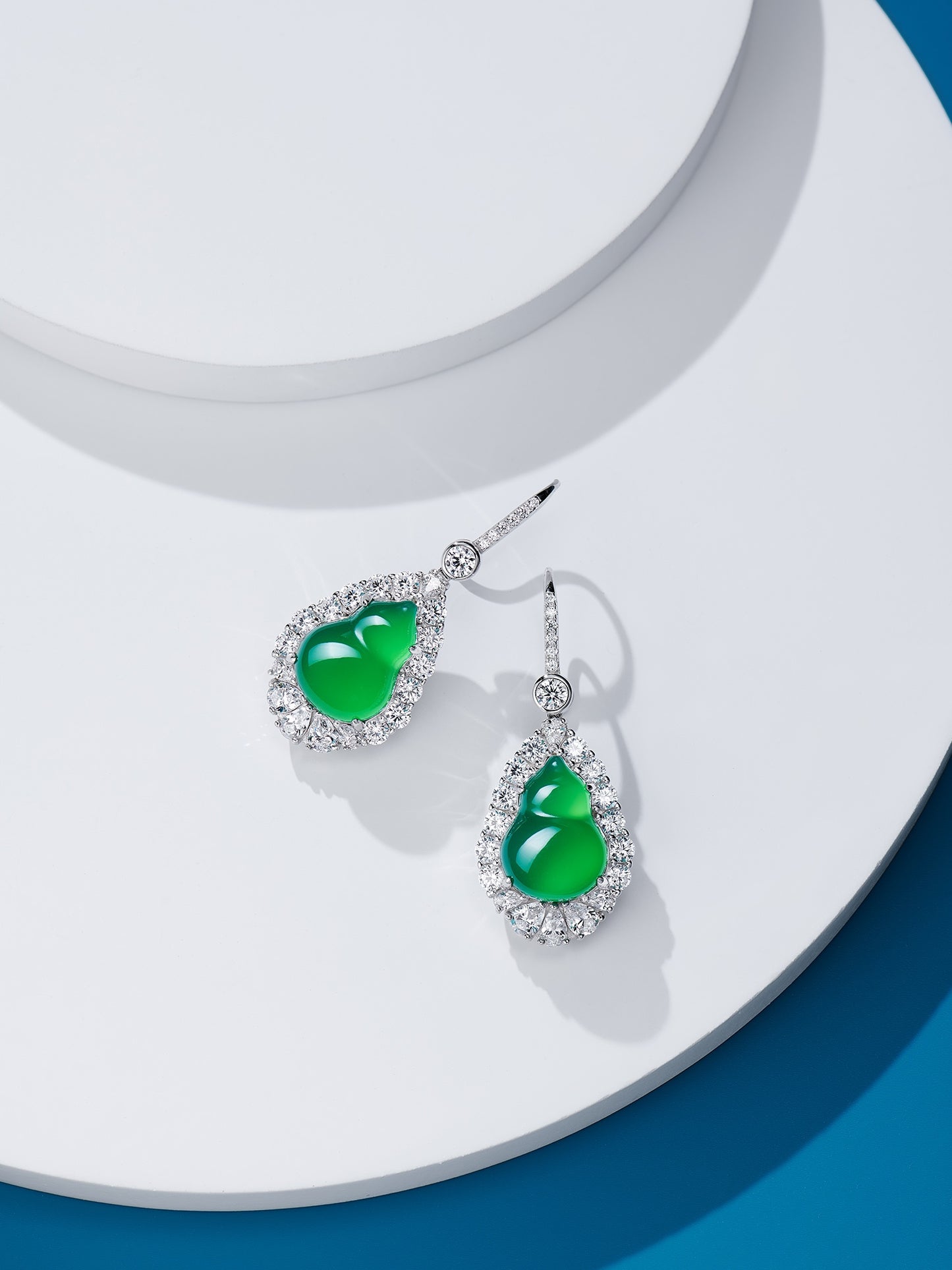 Green Gourd Earrings