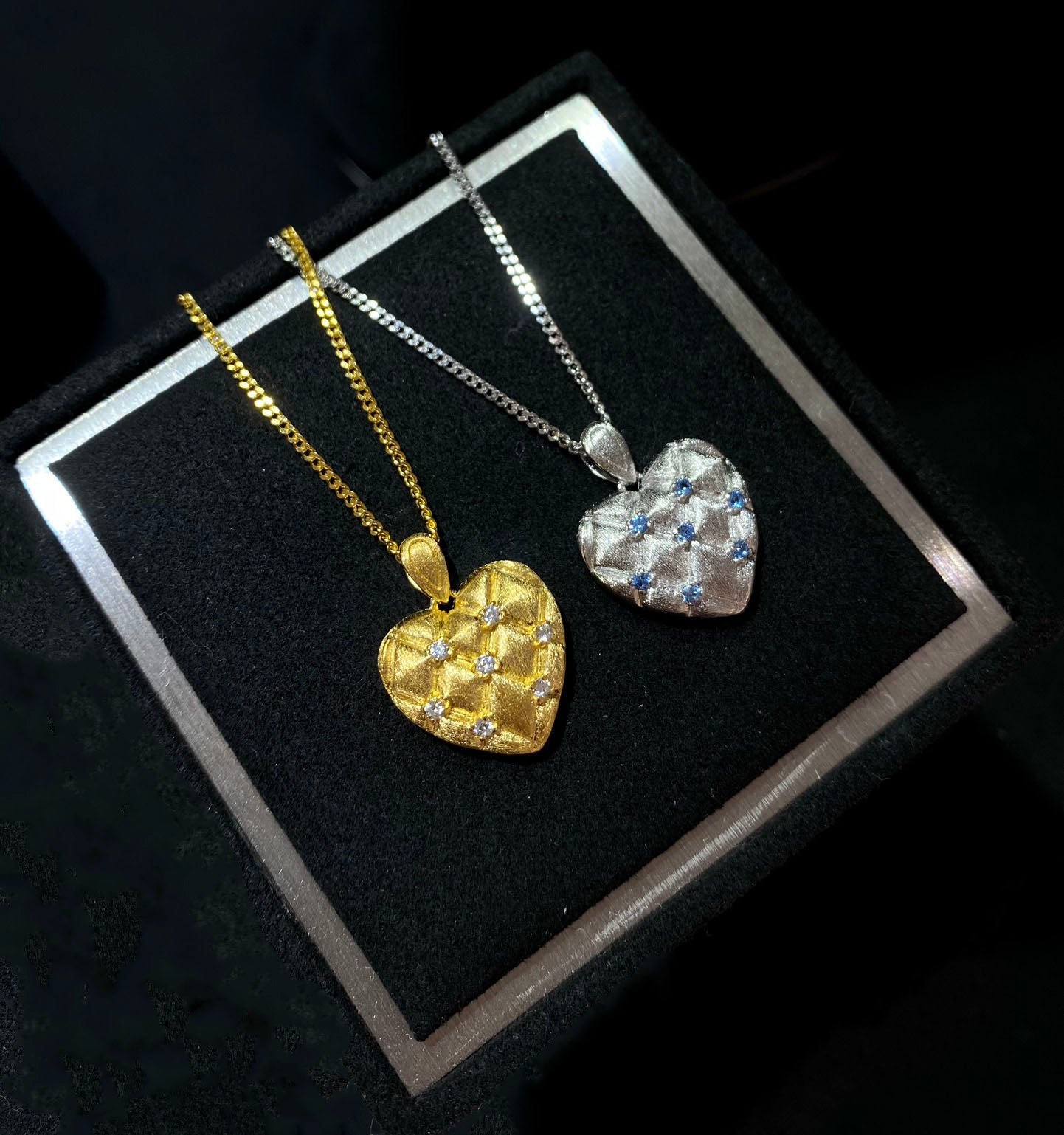 Lattice Heart Necklace For Women Jewelry