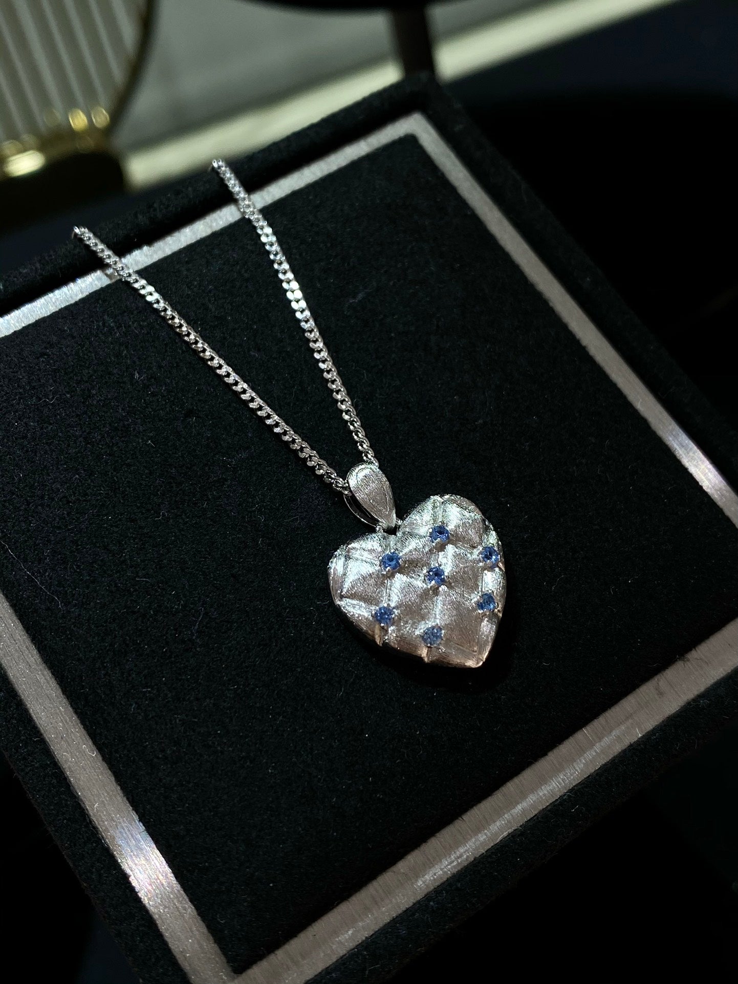 Lattice Heart Necklace For Women Jewelry
