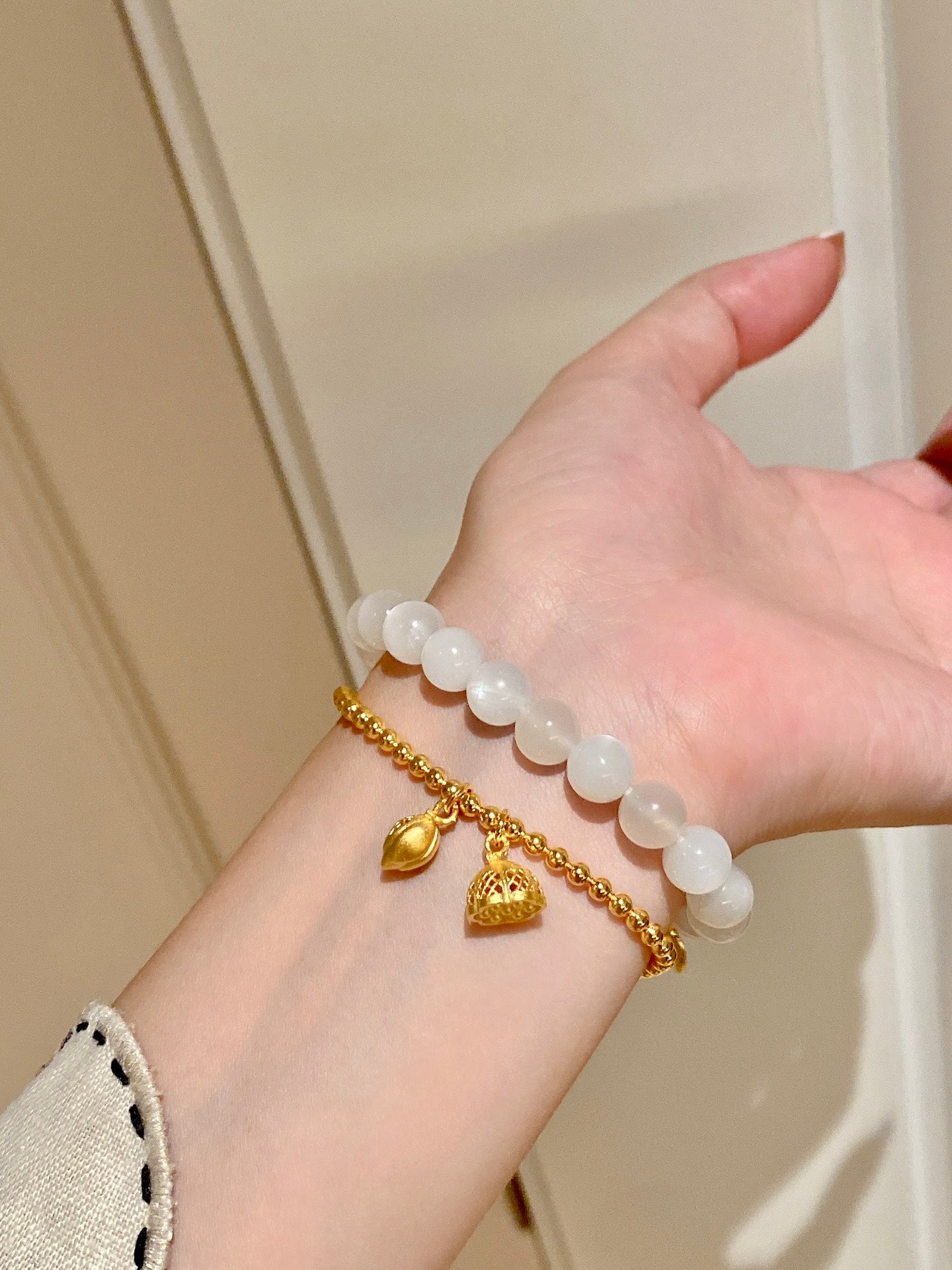 Gold Bead Bracelet For Women Jewelry