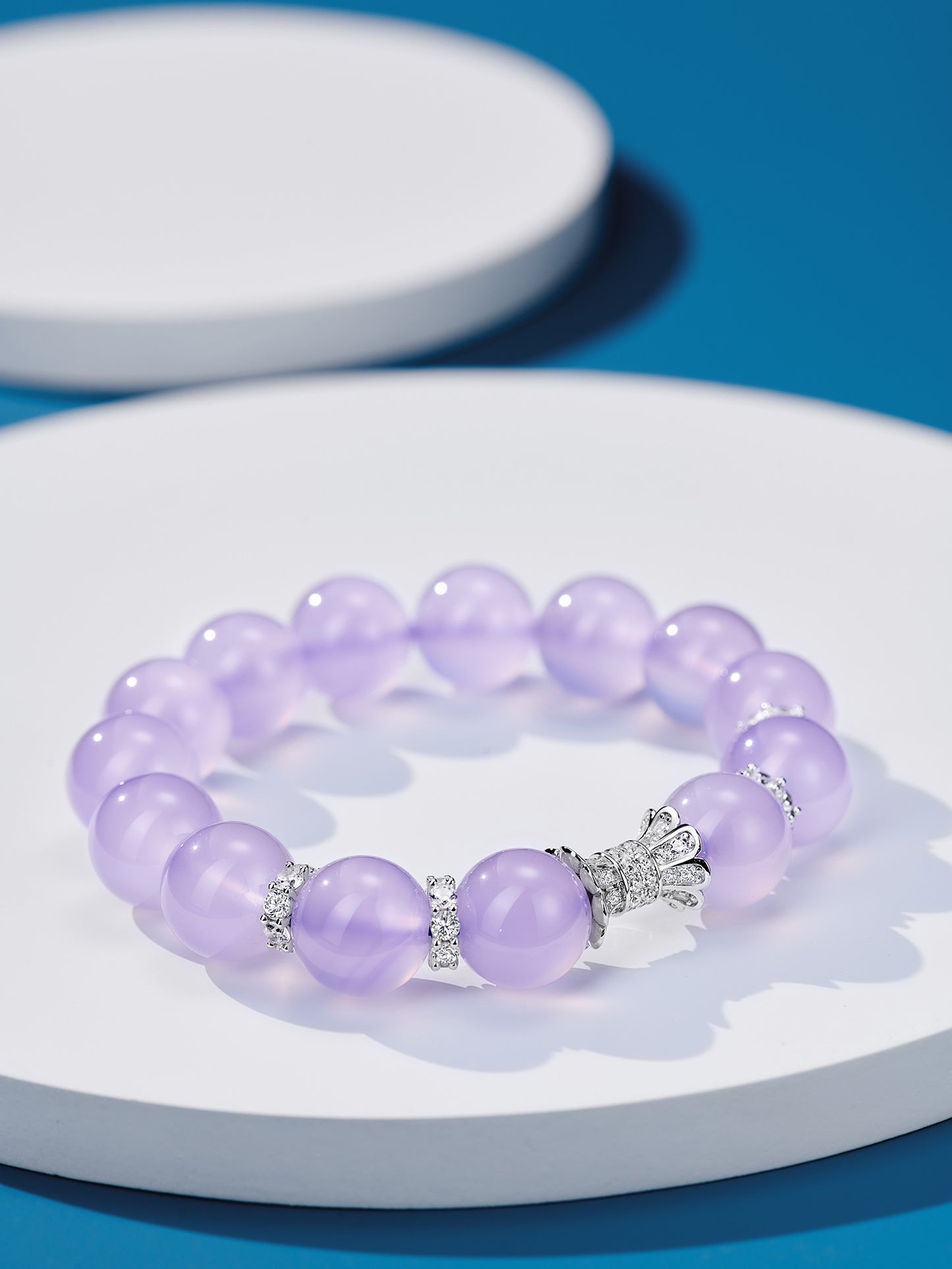 Purple Chalcedony Bracelet For Women Jewelry