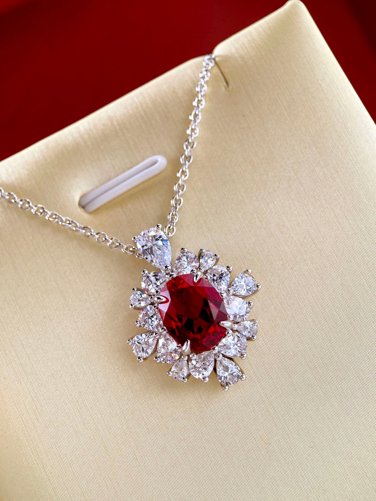 Ruby Necklace For Women Jewelry