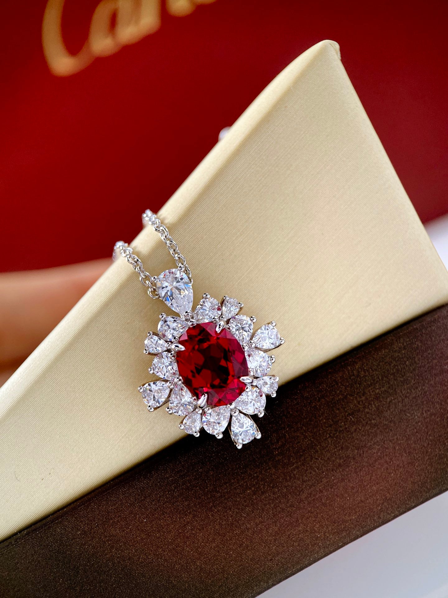 Ruby Necklace For Women Jewelry