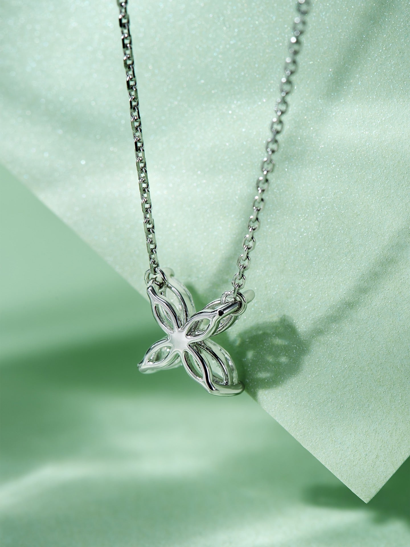 Leaf Diamond Necklace For Women Jewelry