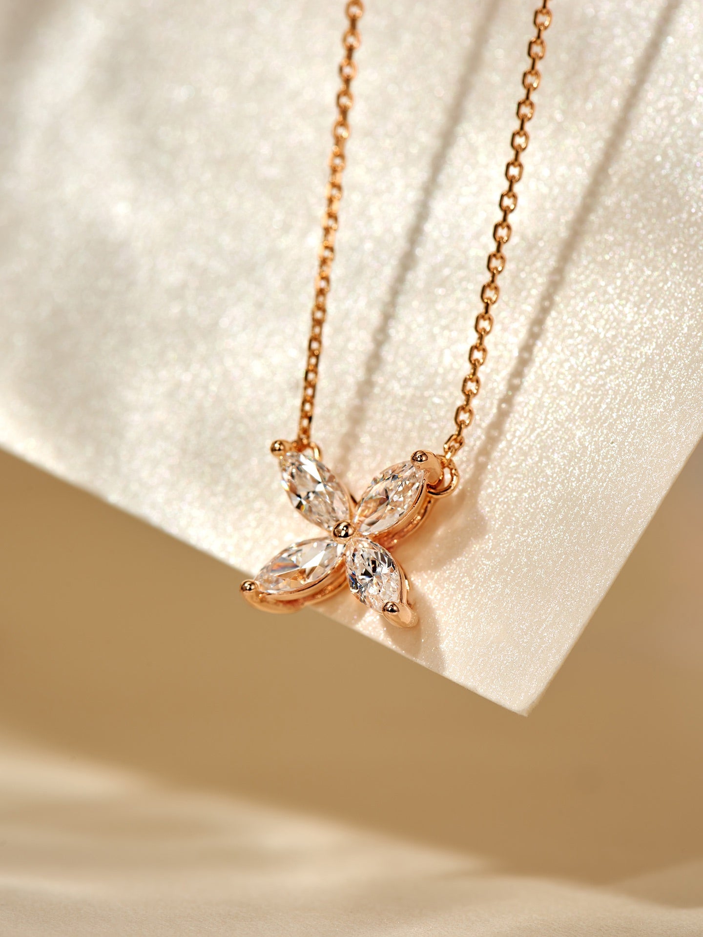 Leaf Diamond Necklace For Women Jewelry