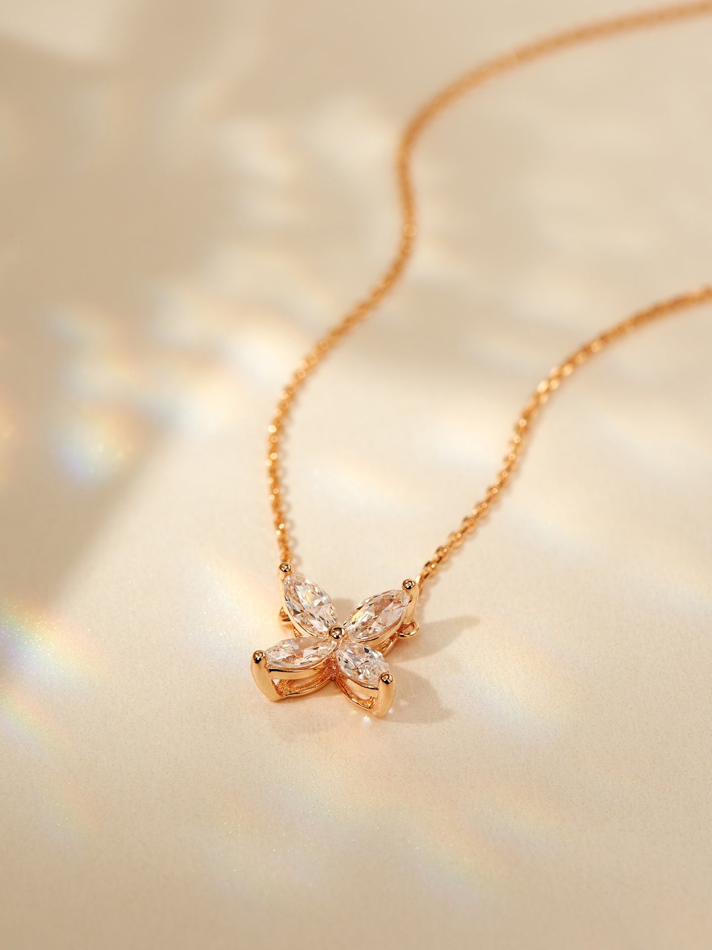 Leaf Diamond Necklace For Women Jewelry
