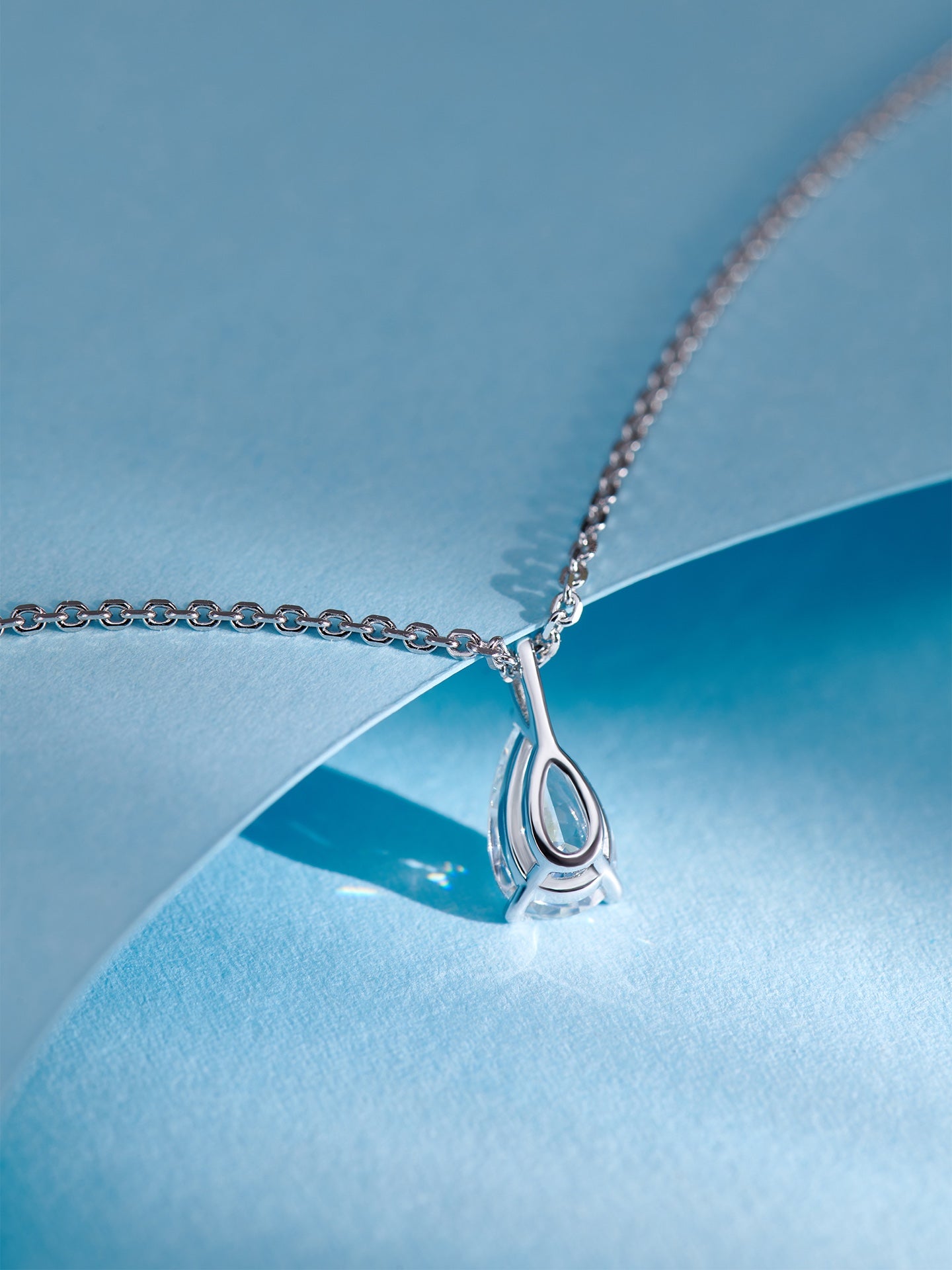 Water Drop Diamond Necklace For Women Jewelry