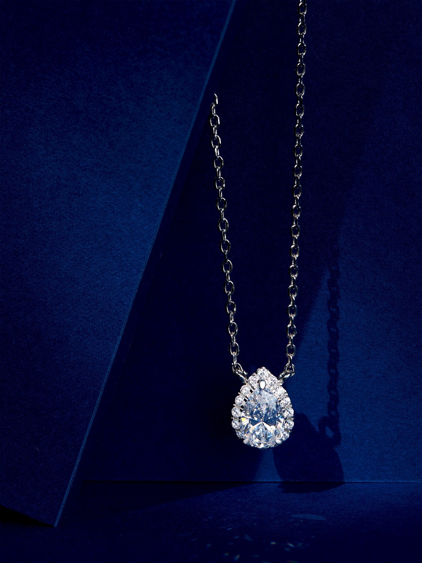 Teardrop Diamond Necklace For Women Jewelry