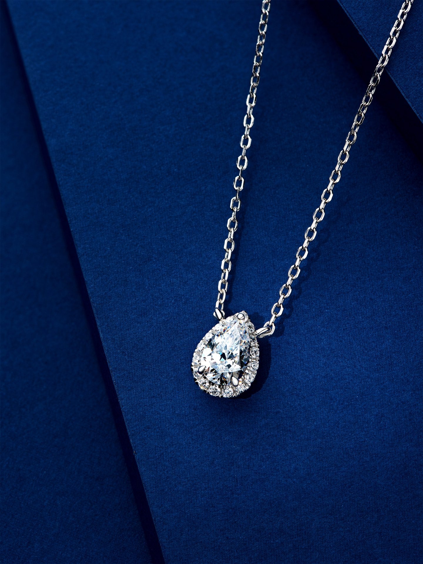 Teardrop Diamond Necklace For Women Jewelry