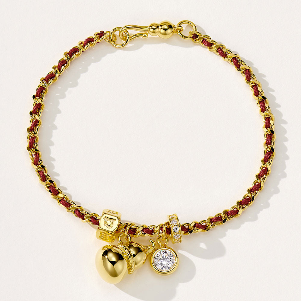 Gourd Bead String Bracelet For Women Jewelry