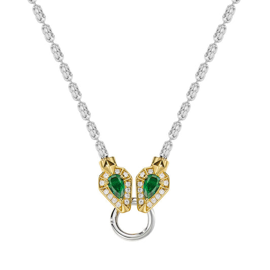 Double Snake Necklace For Women Jewelry