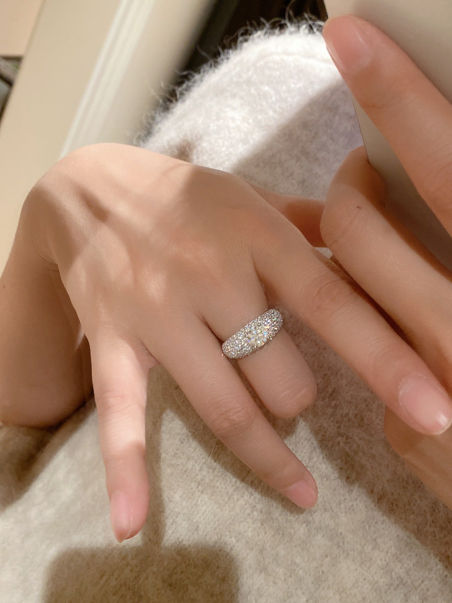 Sparkling Diamond Ring For Women Jewelry