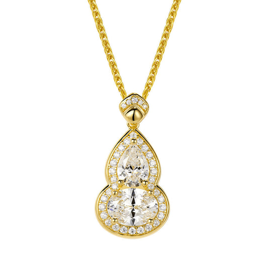 Gourd Diamond Necklace For Women Jewelry