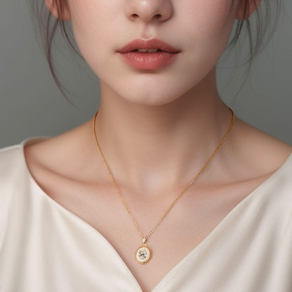 Vintage Diamond Necklace For Women Jewelry