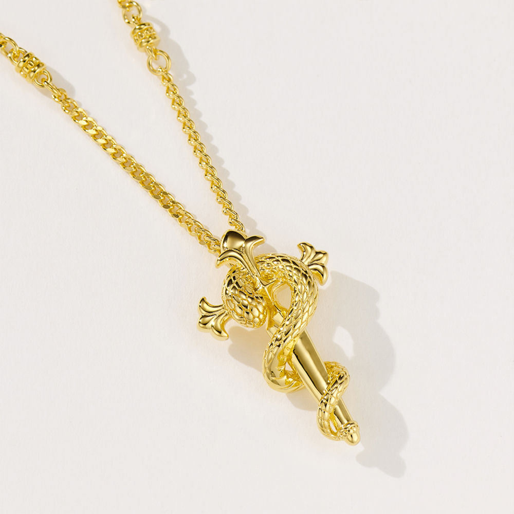 Scepter Snake Necklace For Women Jewelry