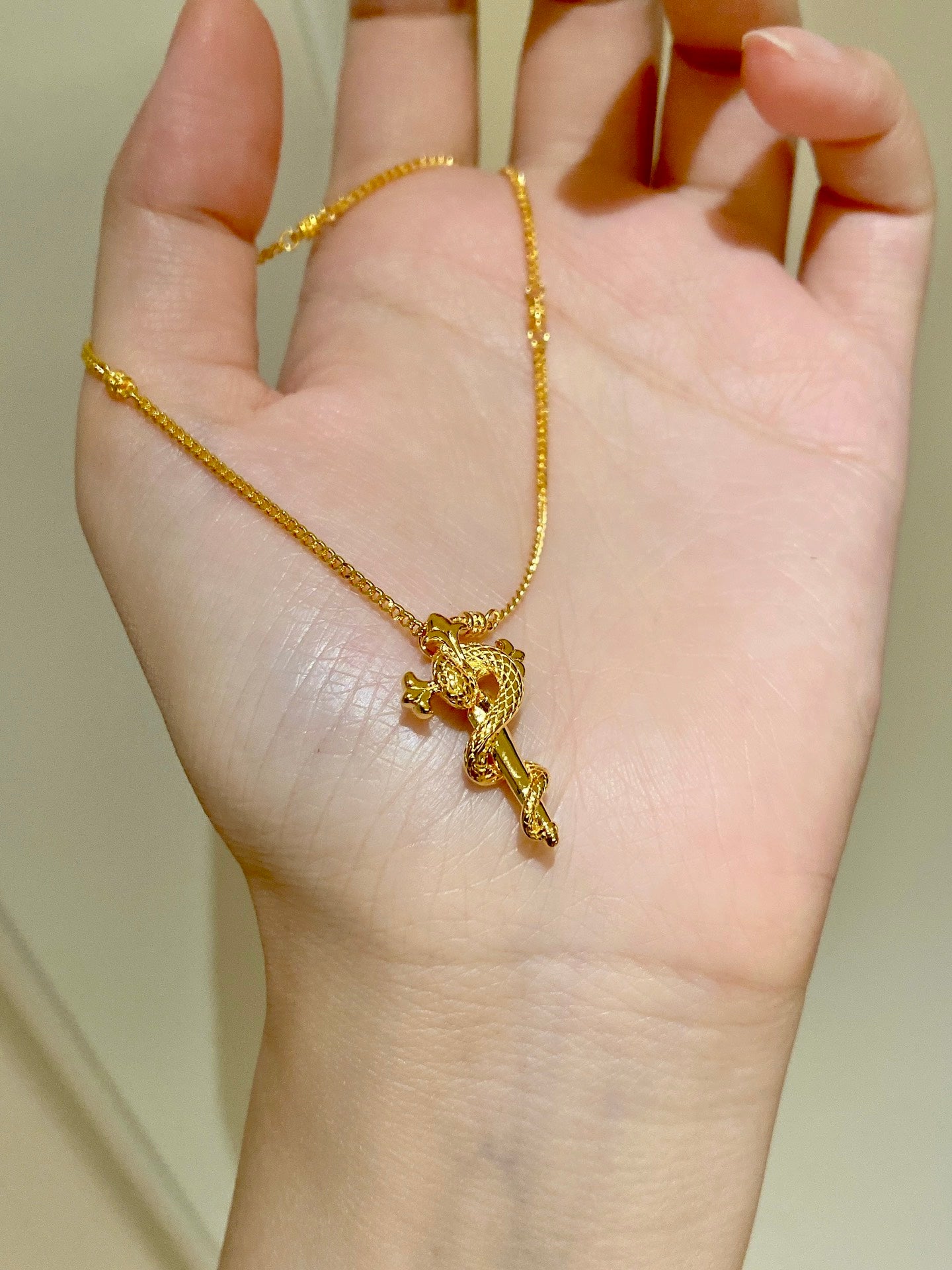 Scepter Snake Necklace For Women Jewelry