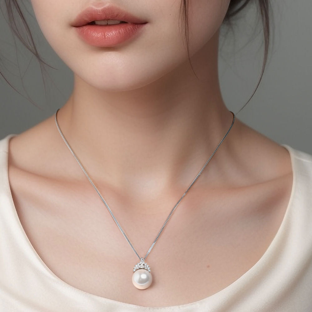 Snow Queen Pearl Necklace For Women Jewelry