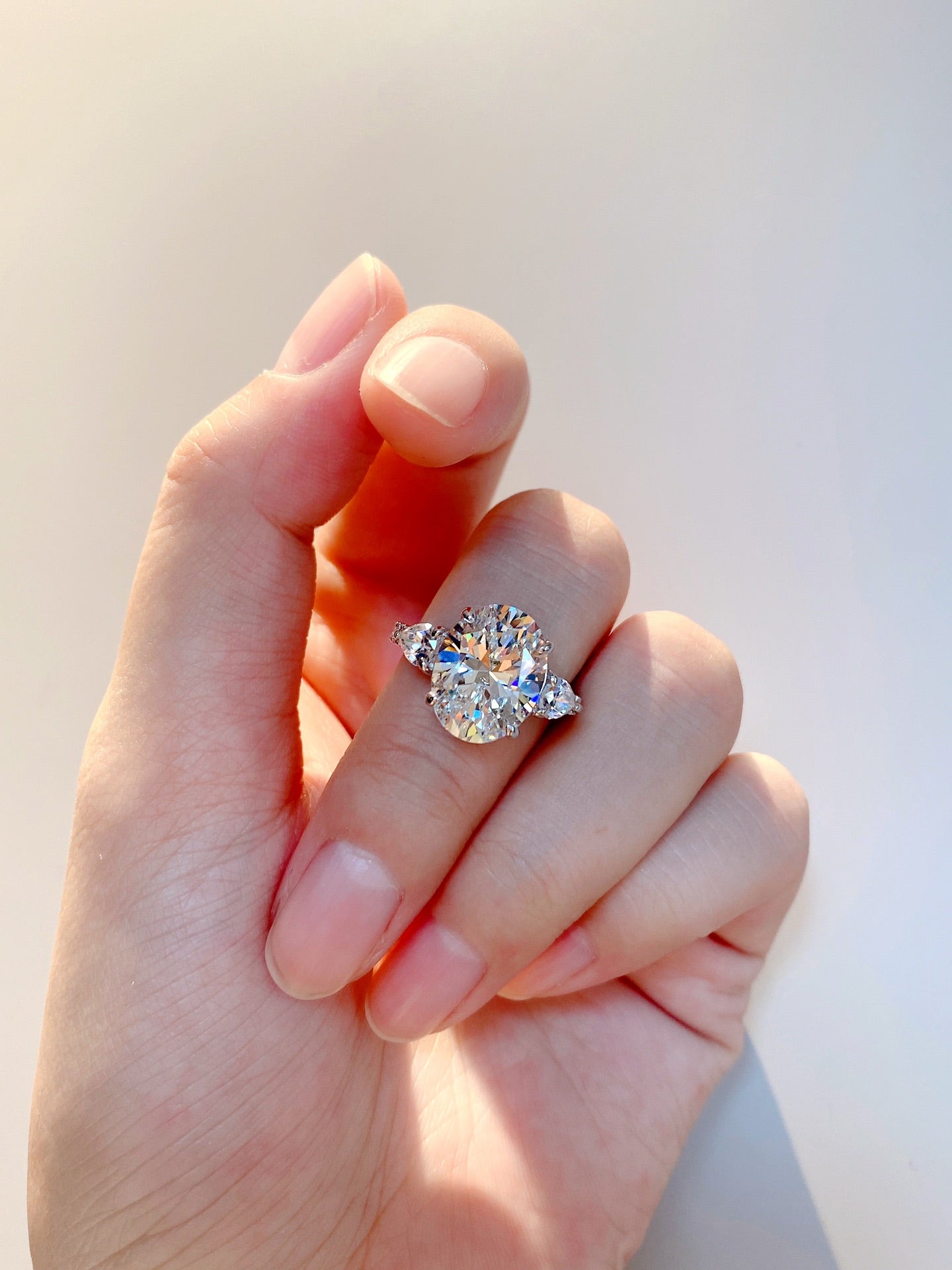 Pigeon Egg Diamond Ring For Women Jewelry